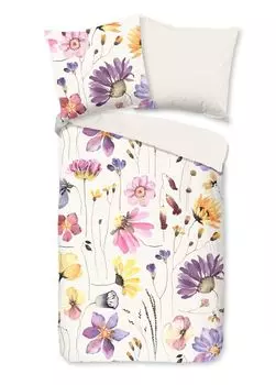 Постельное белье Good Morning цветы - 135х200 см - 100% хлопок Muller Textil, мультиколор