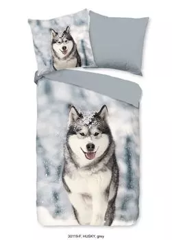 Постельное белье Good Morning Хаски - 135х200 см - фланель/бобр Muller Textil