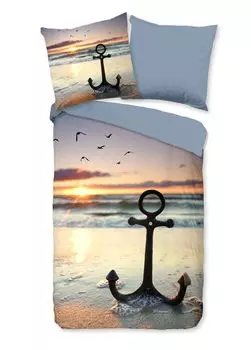 Постельное белье Good Morning "Мар" с пляжем/морем - мульти - 135 х 200 см - 100% хлопок Muller Textil