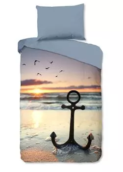 Постельное белье Good Morning "Мар" с пляжем/морем - мульти - 140 х 200 см - 100% хлопок Muller Textil