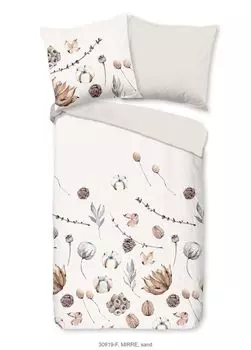 Постельное белье Good Morning "Мирре" - Zand - (135х200 см) - 100% хлопок Muller Textil