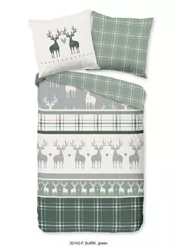 Постельное белье Good Morning оленей - 155х220 см - 100% хлопок Muller Textil