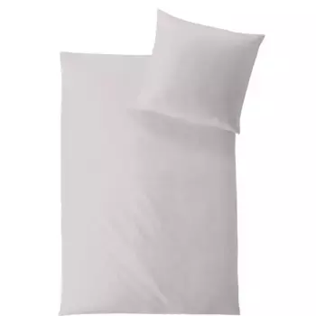 Постельное белье Hefel» Классический Uni в размере. 135x200 или 155x220 см", постельное белье из TENCEL, однотонное постельное белье на молнии, цвет silberfarben