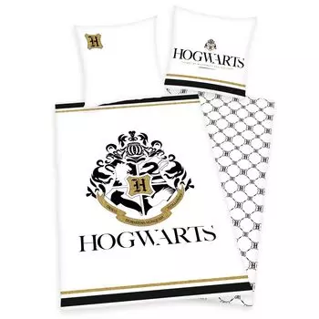 Постельное белье Herding Harry Potter Hogwarts с золотым принтом, 80x80 U 135x200см
