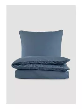 Постельное белье Hessnatur Perkal Set aus reiner Bio Baumwolle, цвет stahlblau