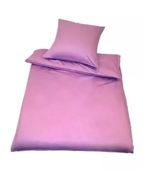 Постельное белье хлопковый сатин 135 х 200/40 х 80 см, сиреневый 135х200 Kinzler