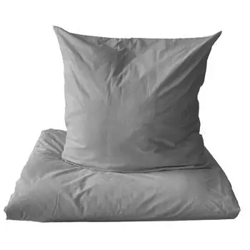 Постельное белье хлопок однотонное 135х200/80х80 см. Комплект 2 шт. 4 шт Розовый Серый Светло-Серый: Светло-Серый / 2 шт aboutyourhome-shop