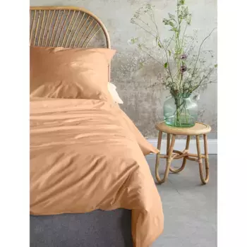 Постельное белье Irisette «Paris 8000», (2 шт.), высококачественное постельное белье премиум-класса качества Mako Satin из 100% хлопка, с застежкой-молнией, STANDARD 100 от OEKO-TEX и сертификат Made in Green, цвет siena