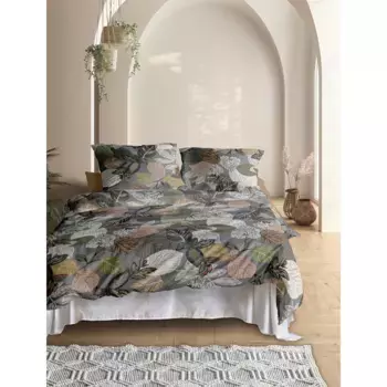 Постельное белье Irisette «Волна 8561», мягкое и дышащее, серый