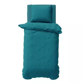 Постельное белье из микрофибры Visaggio, 2 предмета, 135 х 200 см/80 х 80 см, бирюзовый