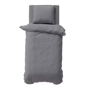 Постельное белье из микрофибры Visaggio, 2 предмета, 135 х 200 см/80 х 80 см, серый