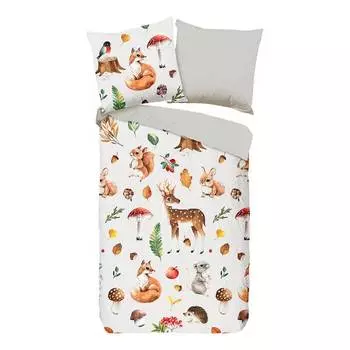 Постельное белье из бобра осень Good Morning, серый