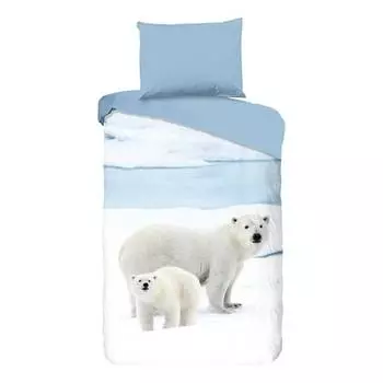 Постельное белье из бобра уход Good Morning, синий