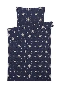 Постельное белье из бобра Звезды, на молнии Galeria, цвет Gesamt Breite Dunkelblau