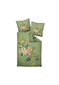 Постельное белье из двух предметов - MODERN ART S, мако-сатин, мерсеризованный хлопок, принт по всей поверхности Janine, размер: длина 200см, ширина 135см.