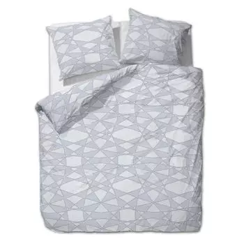 Постельное белье из хлопчатобумажной ткани etrea из микрофибры, 2 предмета Eclipse, серебристо-серый, 135x200 см + 80x80 см Etrea Himmlische Qualitt