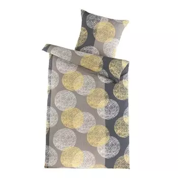 Постельное белье из хлопка из микрофибры, 2 предмета, 135 x 200 см HTI-Living, черный