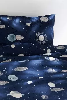 Постельное белье из хлопка с рисунком H&M, синий