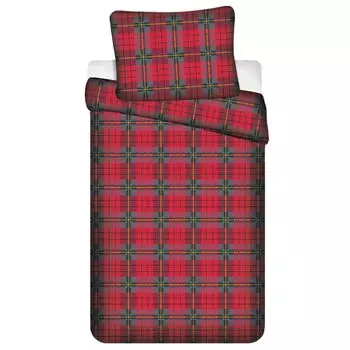 Постельное белье из хлопка в клетку на молнии 140см х 200см sarcia.eu