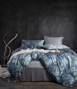 Постельное белье из микрофибры 3 шт. Пододеяльник 180x200 на молнии, мягкий, удобный, дышащий комплект постельного белья Sross