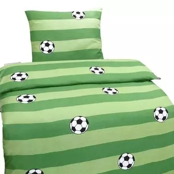 Постельное белье из микрофибры футбольное высокого качества 2 шт. 4 шт 135х200 80х80 зеленый: 2 шт aboutyourhome-shop