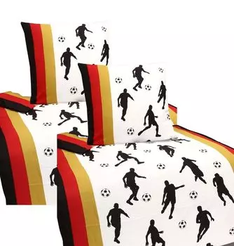 Постельное белье из микрофибры футбольное высокого качества 2 шт. 4 шт 135х200 80х80 белый: 4 шт aboutyourhome-shop
