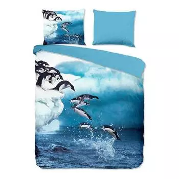 Постельное белье из микрофибры jump Pure, синий