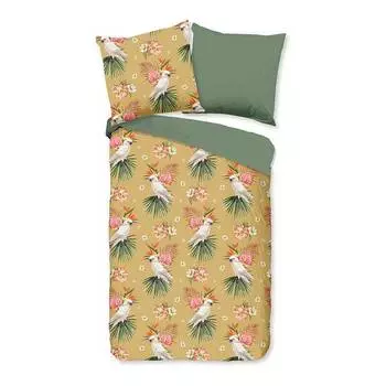 Постельное белье из микрофибры какатоэ Pure, охра