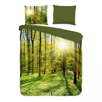 Постельное белье из микрофибры woods Pure, зеленый