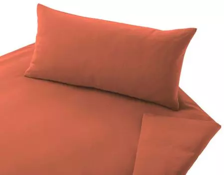 Постельное белье из органического джерси Cotonea, однотонная наволочка, однотонная Terra -I101, размер 40x80 см