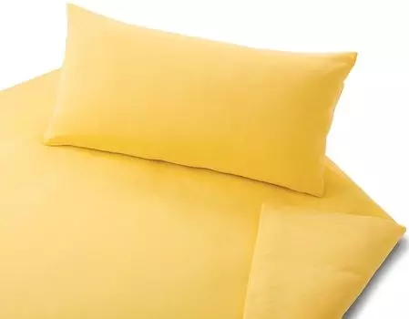 Постельное белье из органического джерси Cotonea, однотонная наволочка, однотонная, солнечно-желтая I105, размер 40x60 см