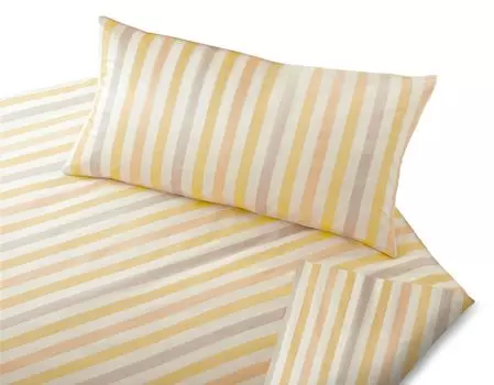 Постельное белье из органического сатина Cotonea Наволочка Lucca однотонный бежевый-натуральный-персик-галечный-SI016 размер 40х80 см