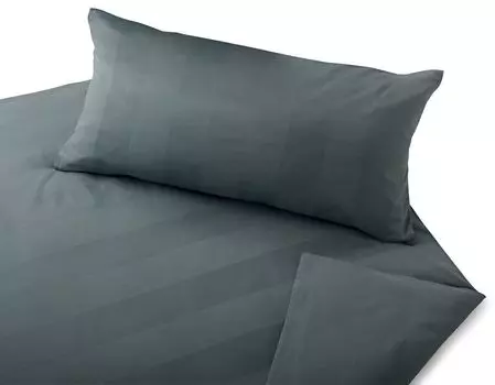 Постельное белье из органического сатина Cotonea Комплект Superbe цвет чернил i082 размер 200x220 + 2x 80x80 см