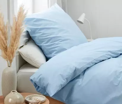 Постельное белье из перкаля Tchibo, синий