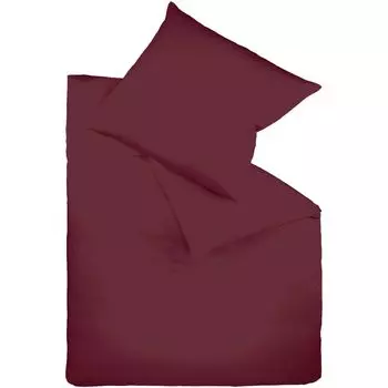 Постельное белье из сатина fleuresse цвет 200х220 см + 2 шт. 80х80 см сливовый