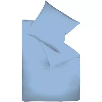 Постельное белье из сатина fleuresse цвет 200х220 см + 2 шт. 80х80 см средний синий