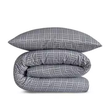 Постельное белье из сатина, комплект постельного белья, пододеяльник, наволочка на молнии, цвет синий KS - 603, размер 155 х 220 см Eftelia Textile GmbH