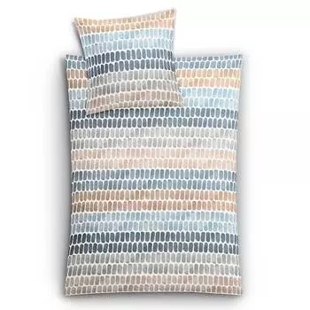 Постельное белье из сатина мако однотонное Kleine Wolke, бежевый