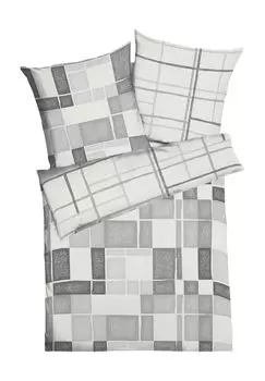 Постельное белье из сирсакера «Демос» Kaeppel, цвет Gesamt Breite Anthrazit