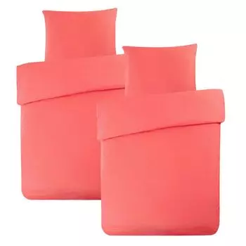 Постельное белье из сирсакера из микрофибры простой структуры 2 шт. 4 шт 135х200 80х80 Оранжевый Коралл: 4 шт aboutyourhome-shop