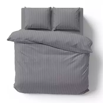 Постельное белье из микрофибры Visaggio, 3 предмета, 200 x 200 см/80 х 80 см, серый