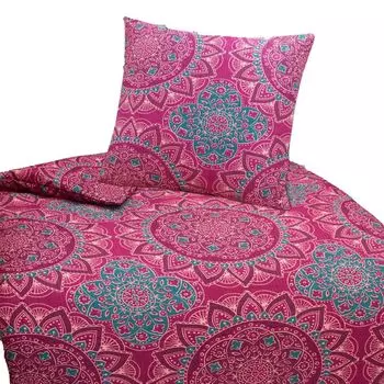 Постельное белье из жатого микрофибры с орнаментом 2 шт, 4 шт, 135х200, 80х80 розовое: 2 шт aboutyourhome-shop