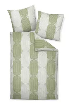 Постельное белье J.D. Makosatin Janine, зеленый/светло-зеленый