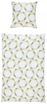 Постельное белье J.D. Makosatin Janine, зеленый/белый