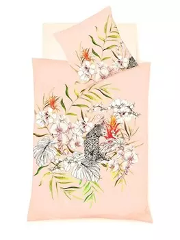 Постельное белье JACK 2 tlg Mako Satin 135x200cm Leopard, красочный