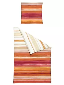 Постельное белье JACK 2 tlg Seersucker 135x200cm Streifen, красный