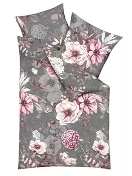Постельное белье JACK 2 tlg Feinbiber 135x200cm Blumen, цвет ros
