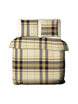 Постельное белье JACK 2 tlg Flanell Biber 135x200cm Linien, коричневый