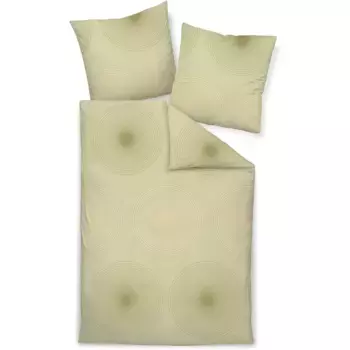 Постельное белье Janine «CARMEN S55086-06 155х200, 80х80», на молнии, цвет helloliv gold