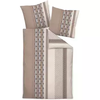 Постельное белье Janine «CARMEN S55089-08 *155x220, 80x80», на молнии, цвет walnuss